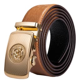 Luxury Brand New Designer Belts For Men Gold Buckle Yellow Blue Blue Black Cowskin Genuine Leather Belt Strap Casual Formal Gift