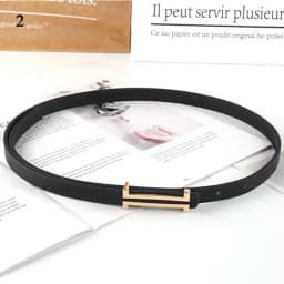 HOT Luxury Gold Silver Buckle PU Leather Belt Female Jeans Dress Decoration Waistband Fashion Casual Metal Black Waist Belt 2024