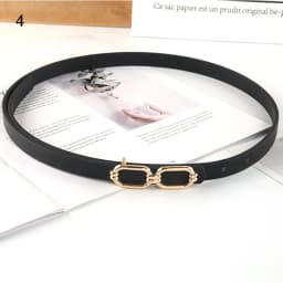 HOT Luxury Gold Silver Buckle PU Leather Belt Female Jeans Dress Decoration Waistband Fashion Casual Metal Black Waist Belt 2024