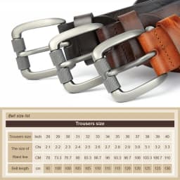 MEDYLA Genuine Leather Men's Belt Natural Skin Alloy Pin Buckle Belt Tanned Washed Fashion Casual Cowhide Belt DSW90410