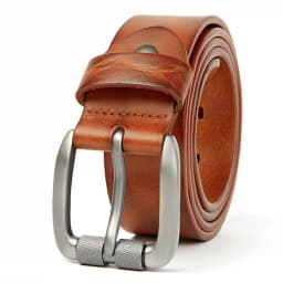 MEDYLA Genuine Leather Men's Belt Natural Skin Alloy Pin Buckle Belt Tanned Washed Fashion Casual Cowhide Belt DSW90410