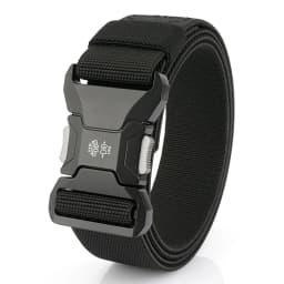VATLTY New Men's Elastic Belt Metal Buckle Quick Release Soft Casual Belt Polyester Tactical Outdoor Stretch Belt Male Waistband