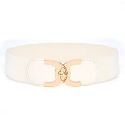 Fashion Female Coat Dress Decorated Stretch Waistband Elastic White Color Wide Corset Belt For Women Designer Waist Strap DT010