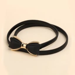 Korean Bow Buckle Metal Chain Belt Women Elastic Skinny Slim Body Thin Waist Belts For Female Lady Dress Shirt Decorative Straps