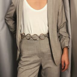 Fashion Circle Metal Chain Belt Women Gold Silver Round Alloy Belt With Long Tassel Female Waistband For Dress