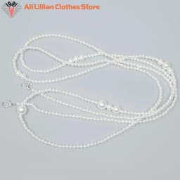 Fashion Imitation Pearl Waist Chain Women With Dress Sub Sweater Multi-layer Pearl Waist Chain Women's Simple Body Chain