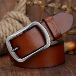 COWATHER fashion cow genuine leather 2021 new men fashion vintage style male belts for men pin buckle 100-150cm waist size 30-52