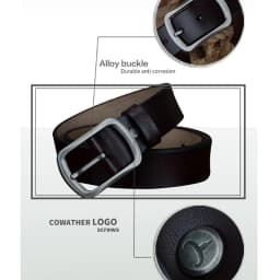 COWATHER fashion cow genuine leather 2021 new men fashion vintage style male belts for men pin buckle 100-150cm waist size 30-52
