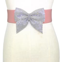 Fashionable Women's Belt Knot Dress Waist Seal Elastic Matching Skirt Red Color All Matchings Integrated Design