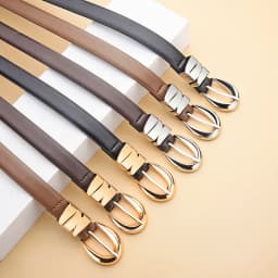 Fashion Retro Women's Pin Buckle Belt All Seasons Universal Women's Belt With Skirt And Sweater Accessories