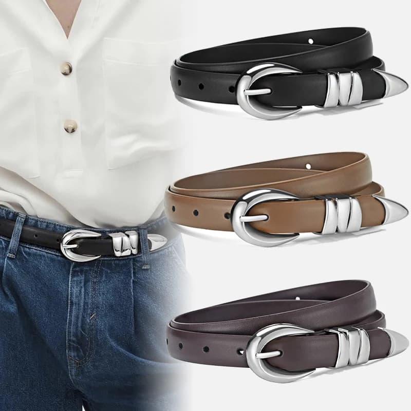 Fashion Retro Women's Pin Buckle Belt All Seasons Universal Women's Belt With Skirt And Sweater Accessories