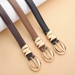 Fashion Retro Women's Pin Buckle Belt All Seasons Universal Women's Belt With Skirt And Sweater Accessories