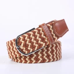 107cm 120cm 130cm Women's Belt Extended Casual Knitted Needle Buckle Jeans Knitted Canvas Elastic Stretchable for Men's Belt