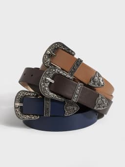 2.8x102cm Y2K Women's PU Leather Belt Vintage Carved Needle Buckle Men's Belt Punk Hip Hop Rock Style Jeans Waistband