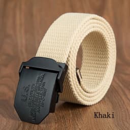 Men's Black Fashion Belt with US Buckle, Designer Tactical Western Country Style Belt, Extra Long Jeans Belt for Tall & Big Men