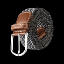 107/120/130cm Unisex Women Men Elastic Belt Striped Women Stretch Belt Braided Casual Waist Pin Buckle Belts Girdle 60 Colors