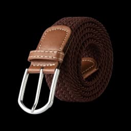 107/120/130cm Unisex Women Men Elastic Belt Striped Women Stretch Belt Braided Casual Waist Pin Buckle Belts Girdle 60 Colors
