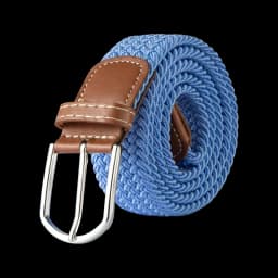 107/120/130cm Unisex Women Men Elastic Belt Striped Women Stretch Belt Braided Casual Waist Pin Buckle Belts Girdle 60 Colors