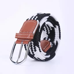 107/120/130cm Unisex Women Men Elastic Belt Striped Women Stretch Belt Braided Casual Waist Pin Buckle Belts Girdle 60 Colors