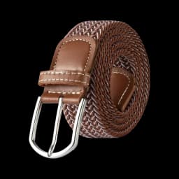 107/120/130cm Unisex Women Men Elastic Belt Striped Women Stretch Belt Braided Casual Waist Pin Buckle Belts Girdle 60 Colors