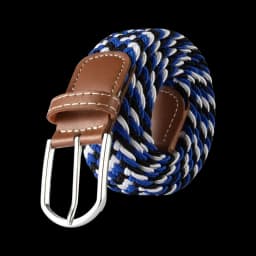 107/120/130cm Unisex Women Men Elastic Belt Striped Women Stretch Belt Braided Casual Waist Pin Buckle Belts Girdle 60 Colors