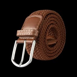 107/120/130cm Unisex Women Men Elastic Belt Striped Women Stretch Belt Braided Casual Waist Pin Buckle Belts Girdle 60 Colors