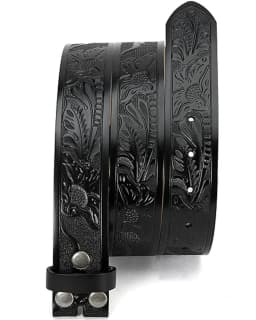 CHAOREN Western Belts for Men Without Buckle Cowboy Belt Full Grain Leather Belt for Jeans One Solid Piece Leather