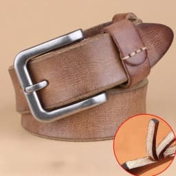 2026 High Quality Belt Men's Genuine Leather Top Layer Pure Leather Pin Buckle Jeans Fashion Belts for Men Luxury Designer Brand