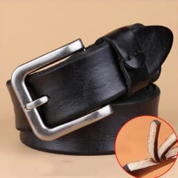 2026 High Quality Belt Men's Genuine Leather Top Layer Pure Leather Pin Buckle Jeans Fashion Belts for Men Luxury Designer Brand