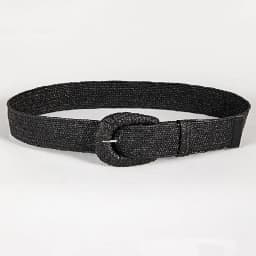 New Spring and Summer Straw Belt with Retro Style, Hand-Woven with PP Grass and Elastic Band, Suitable for Pairing with Dresses
