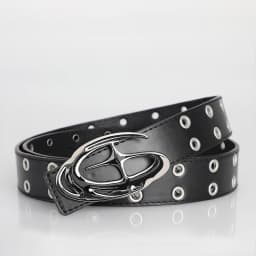 Men's Belt Punk Alien Buckle Belt Vintage Gothic Y2K Belt Men or Women Street Punk PU Leather Designer Waistband Pair with Jeans