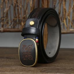 3.5CM Pure Cowhide High Quality Genuine Leather Belts for Men Laser Engraving Strap Male Smooth Buckle Jeans Cowboy Luxury