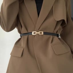 Square Metal Snap Buckle Belts For Women Lady PU Leather Thin Adjustable Waistbands Dress Coat Decorative Skinny Straps Girdle