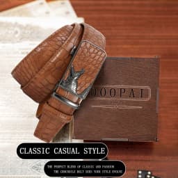 Men's PU Leather Belt Fashion Automatic Buckle Belt for Popular Business High Quality Male Belt Multi Color