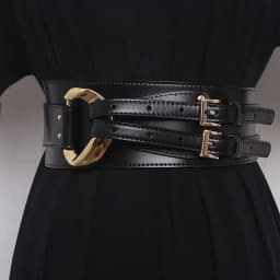 LANMREM Fashion PU Leather Belt Irregular Cowhide Waist Women's Decorative Suit Dress Sweater Waist Belts 2025 New 2DB1870