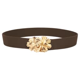 SISHION 2025 Flower Buckle Vintage Fashion Elastic Waist Cummerbund Corset Belt Black Green Red Women Belts Waistband YD0116