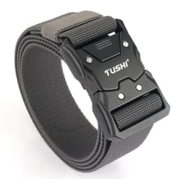 MEDYLA Official Genuine Tactical Belt Metal Buckle Quick Release Elastic Belt Casual Tooling Training Belt Men's Trousers Belt