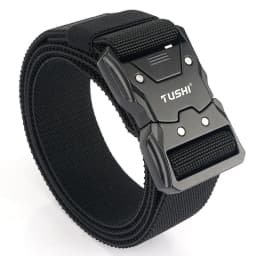 MEDYLA Official Genuine Tactical Belt Metal Buckle Quick Release Elastic Belt Casual Tooling Training Belt Men's Trousers Belt
