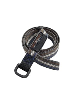 MADEN Woven Nylon Web Belt Men American Vintage No Holes Automatic Buckle Canvas-feel Thin Casual Outdoor Adjustable Waist Belt