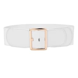 Beltox Women Dress Waist Belt Stretchy Elastic Vintage Belts for Dress Metal Buckle