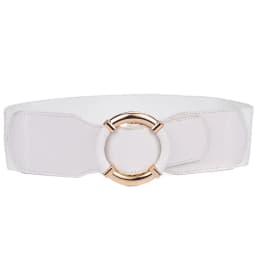 Beltox Women Dress Waist Belt Stretchy Elastic Vintage Belts for Dress Metal Buckle