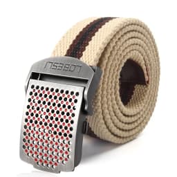 SupSindy Men Canvas Belt Luxury Hollow Metal Buckle Army Military Tactical Belts for Men Jeans Waistband Soldier Male Strap