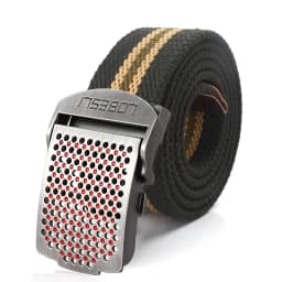 SupSindy Men Canvas Belt Luxury Hollow Metal Buckle Army Military Tactical Belts for Men Jeans Waistband Soldier Male Strap