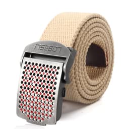 SupSindy Men Canvas Belt Luxury Hollow Metal Buckle Army Military Tactical Belts for Men Jeans Waistband Soldier Male Strap
