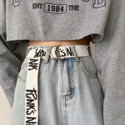 Korean Letter Canvas Belt Student Harajuku Pant Strap Double D-Ring Buckle Casual Unisex Waistband For Jeans Tactical Belts