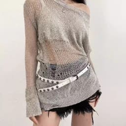 Hip Hop Punk Rivet Belt For Women Metal Pin Buckle Thin PU Leather Waist Belt Ins Korean Jeans Pants Decoration Girdle Strap