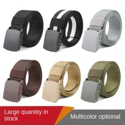 110/120/130/140cm Automatic Buckle Nylon Women Belt Outdoor Hunting Multifunctional - Canvas Sports Belt for Men