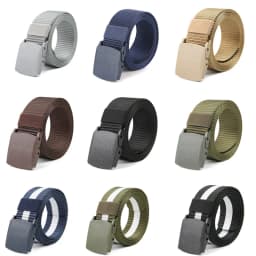 110/120/130/140cm Automatic Buckle Nylon Women Belt Outdoor Hunting Multifunctional - Canvas Sports Belt for Men