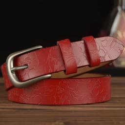Length:110-120cm Women Genuine Leather Belt Female Waistband Designer Belt Pin Buckle Belt Width:2.8cm