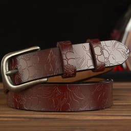 Length:110-120cm Women Genuine Leather Belt Female Waistband Designer Belt Pin Buckle Belt Width:2.8cm